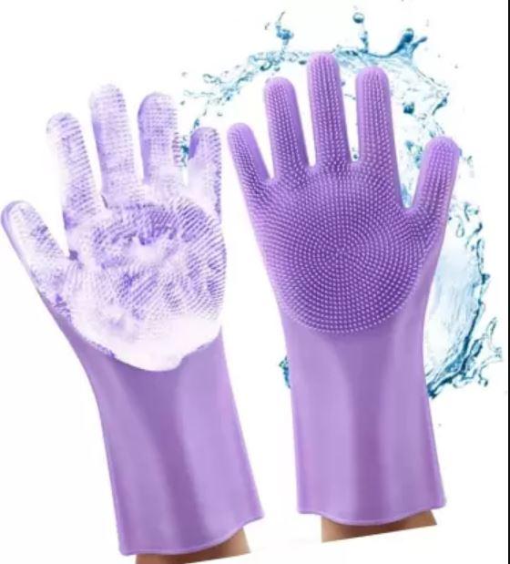 Silicon Gloves For Kitchen Dishwashing - देसी Kart